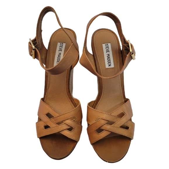 Steve Madden Wrapped Wedge Sandals - Picture 6 of 9